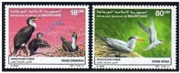 Mauritania 634-635,MNH.Michel 923-924. Birds 1988.Grand Cormorant,Royal Tern, - Mauritanië (1960-...)
