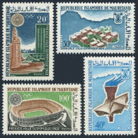 Mauritania 221-224,MNH.Mi 300-303. Olympics Grenoble-1968,Mexico-1968.Stadiums. - Mauritanie (1960-...)