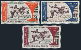 Mauritania C121-C123,MNH.Michel 438-440. Olympics Munich-1972:Hurdles. - Mauritanië (1960-...)