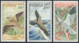 Mauritania C29-C31 ,MNH. Michel 223-225. Birds 1964. Sand, Cormorant, Goshawk. - Mauritanie (1960-...)