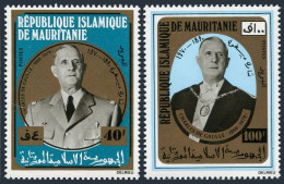 Mauritania 289-290,290a Sheet,MNH.Michel 418-419,Bl.9, Charles De Gaulle. - Mauritanië (1960-...)
