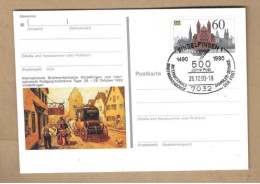 Los Vom 19.05 -  Ganzsaxhe-Postkarte Aus Sindelfingen 1990 - Lettres & Documents
