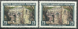 Turkey; 1962 Virgin Mary 75 K. "Color Tone Variety" - Unused Stamps