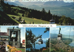 72534166 Bregenz Vorarlberg Pfaenderbahn Bodensee Alpenpanorama Branz Karte Nr 1 - Autres & Non Classés