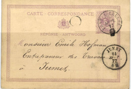 Carte-correspondance N° 28 écrite Vers Jumet - Letter-Cards
