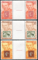 Mauritius 484-486 Gutter, MNH. Mi 480-482. Sir Rowland Hill, 1979.Bird Dodo, Map - Mauricio (1968-...)