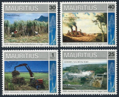 Mauritius 716-719, MNH. Michel 697-700. Sugar Cane Industry,  350th Ann.1990. - Mauricio (1968-...)