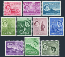 Mauritius 251-255,257-261,MNH. QE II,1953-1954.Grand Port,Aloe Plant,Map,Dodo, - Mauritius (1968-...)
