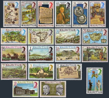 Mauritius 444-463, Hinged. Mi 436-455. History, 1978. Maps, Settlers, Coin, Flag - Maurice (1968-...)