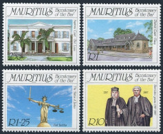Mauritius 647-650, MNH. Michel 643-646. The Bar Bicentennial, 1987. Justice. - Mauricio (1968-...)
