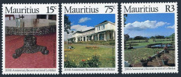 Mauritius 473-475, MNH. Michel 467-469. Chateau Le Reduit, 1978. Table, Garden. - Maurice (1968-...)