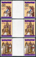 Mauritius 433-435 Gutter, MNH. Michel 425-427. QE II, Reign, 25th Ann. 1977. - Mauritius (1968-...)