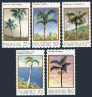 Mauritius 591-595, MNH. Michel 587-591. Palm Trees 1984. - Maurice (1968-...)