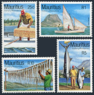 Mauritius 570-573,MNH.Mi 566-569. Fishery Resources 1983. Game Fishing, Octopus. - Maurice (1968-...)