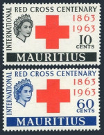 Mauritius 271-272, MNH. Michel 263-264. Red Cross Centenary, 1963. - Mauricio (1968-...)