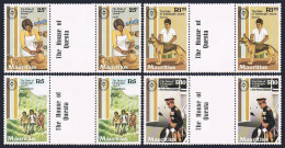 Mauritius 533-536 Gutter, MNH. Mi 529-532. Duke Of Edinburgh's Awards. Hiking, - Mauricio (1968-...)