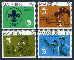 Mauritius 540-543, MNH. Michel 536-539. Scouting-75, 1982. Lord Baden-Powell. - Mauricio (1968-...)