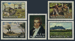 Mauritius 363-367,367a, MNH. Mi 355-359A. Dr. Charles Telfair. Sugar Industry. - Mauricio (1968-...)