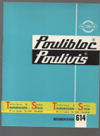 Catalogue (mécanique) CIOMA   Poulibloc Poulivis  (CAT7230) - Reclame