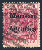 Great Britain Offices In Morocco 2, Used. Queen Victoria, 1898. - Marruecos (1956-...)