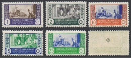 Spanish Morocco 250-254, MNH. Michel 250-256. 1946. Potters, Dyers, Blacksmith. - Marokko (1956-...)