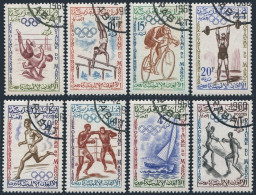 Morocco 45-52,CTO.Michel 462-469. Olympics Rome-1960.Wrestlers,Gymnast,Fencers, - Marruecos (1956-...)