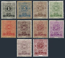 Fr Morocco J27-J34 A 2 Color,hinged.Michel P11-P18. Postage Due Stamps 1917-1926 - Marokko (1956-...)