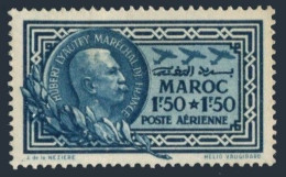 French Morocco CB31,hinged.Michel 126. Air Post 1935.Marshall Hubert Lyautey. - Morocco (1956-...)