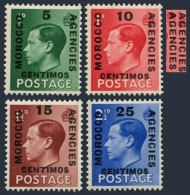 GB Offices In Morocco 78, 79a, 80-81, MNH. Mi 132-135. King Edward VII, 1936. - Morocco (1956-...)