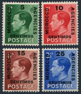 GB Offices In Morocco 78-81, MNH. Mi 132-135. King Edward VII Surcharged, 1936. - Morocco (1956-...)