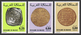 Morocco 403A-405A-406A,MNH.Michel A929-C929. Coins 1981. - Morocco (1956-...)