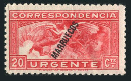 Sp Morocco E7. Special Delivery,1938.Mercury And Horses. - Marokko (1956-...)