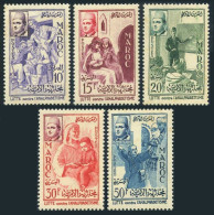 Morocco 8-12,MNH-yellowish.Michel 415-419. Campaign Against Literacy,1956. - Morocco (1956-...)