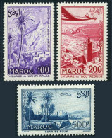 Fr Morocco C53-C55,MNH. Mi 405-407. Views Of Rabat,Anti-Atlas,Ksar Es Souk,1955. - Morocco (1956-...)