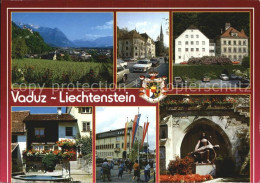 72533937 Vaduz Schloss Regierungsgebaeude Landesmuseum Dorfbrunnen Rathaus Kirch - Liechtenstein