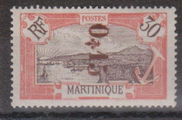 Martinique N° 108a Avec Charnière Surcharge Renversée - Nuevos