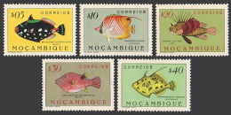 Mozambique 332-336, MNH. Michel 385-408. Fish 1951. - Mozambique