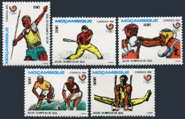 Mozambique 1035-1039 Short,MNH.Mi 1113-17. Olympics Seoul-1988,Javelin,Baseball, - Mosambik