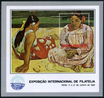 Mozambique 819,as Hinged.Mi Bl.14. PHILEXFRANCE-1982.Tahitian Women By Gauguin. - Mozambique