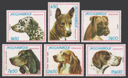 Mozambique 662-667, MNH. Mi 725-730. Dogs 1979. Basenji, Dalmatian,Boxer,Pointer - Mozambique