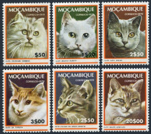 Mozambique 618-623, MNH. Mi 681-686. Cats 1979. Shaded Silver, Manx,Blue,Wildcat - Mozambico