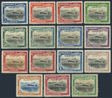 Mozambique Co C1-C15, MNH. Michel 186-200. Airplane Over Beira. 1935. - Mosambik