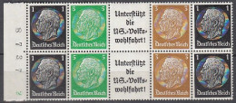 DR  2x EGStr. 1, Postfrisch **, Hindenburg, 1939 - Zusammendrucke