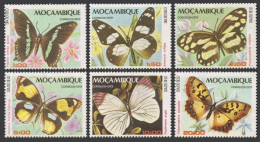 Mozambique 668-673,MNH.Michel 731-736. Butterflies 1979.Nireus Lyaeus. - Mozambico