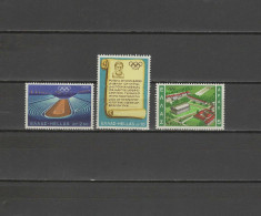 Greece 1968 Olympic Games Mexico, Set Of 3 MNH - Sommer 1968: Mexico