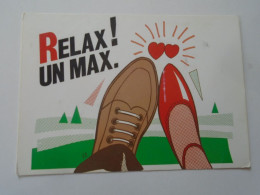 D203210   CPM -  Relax Un Max Chaussure Chaussures Homme Femme - Chateau FIRMINY  1992 - Publicité