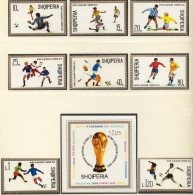 Football / Soccer / Fussball - WM 1974: Albanien  8 W + Bl ** - 1974 – Allemagne Fédérale