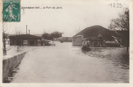 PARIS  DEPART   CRUE DE LA  SEINE 1910     LE  PORT DE JAVEL - Alluvioni Del 1910