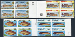 Nigeria 583-586 Imperf,MNH. Fish 1991:Electric Catfish,Perch,Talapia,Catfish. - Niger (1960-...)