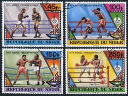 Niger 484-487,CTO.Michel 673-676. Pre-Olympics Moscow-1980.1979.Boxing. - Niger (1960-...)